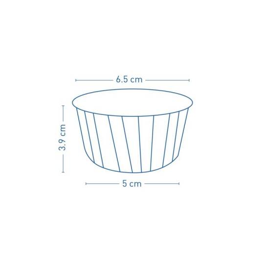 Roll-up Muffin Kek Kapsülü Desenli Kraft 30 Paket x 50 Adet - 2