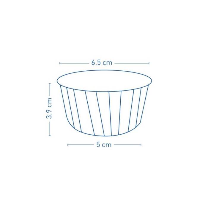Roll-up Muffin Kek Kapsülü Desenli Kraft 30 Paket x 50 Adet - 2