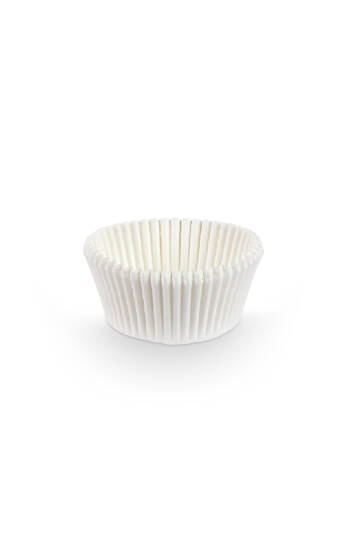 Roll-up Muffin Kağıt Kek Kapsülü İnce Beyaz Mini 50 Paket x 100 Adet - 3