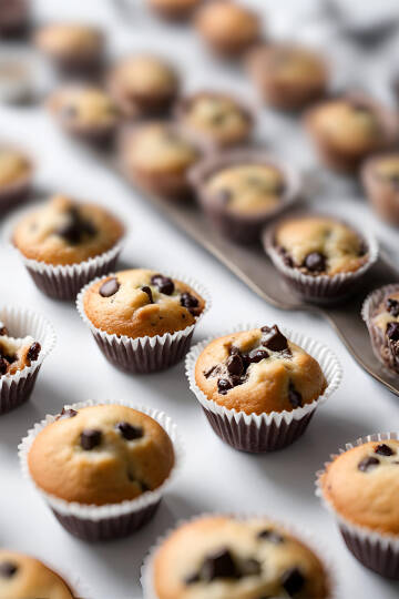 Roll-up Muffin Kağıt Kek Kapsülü İnce Beyaz Mini 50 Paket x 100 Adet - 4