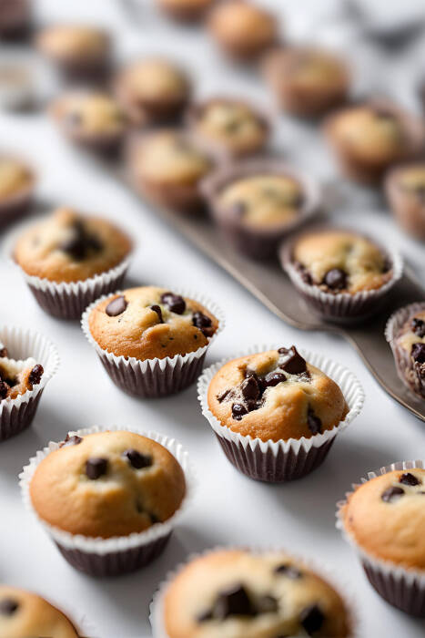 Roll-up Muffin Kağıt Kek Kapsülü İnce Beyaz Mini 50 Paket x 100 Adet - 4