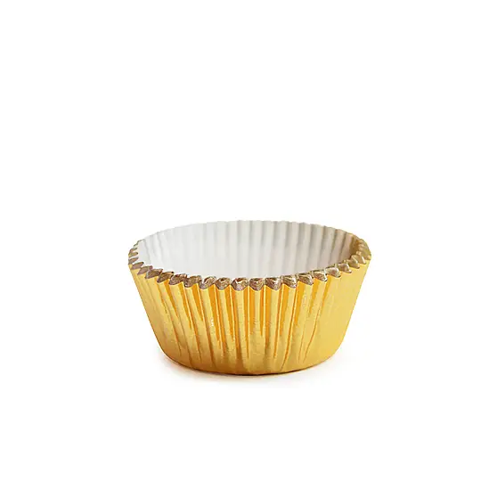 Roll-up Muffin Kek Kapsülü Altın İnce Mini 100 Paket x 100 Adet
