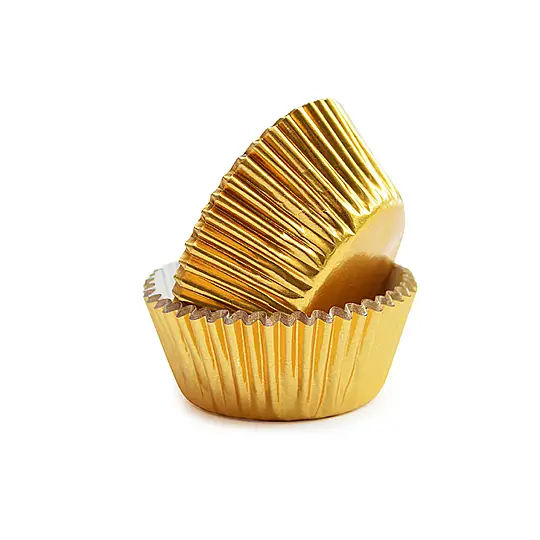Roll-up Muffin Kek Kapsülü Altın İnce Mini 100 Paket x 100 Adet - 3