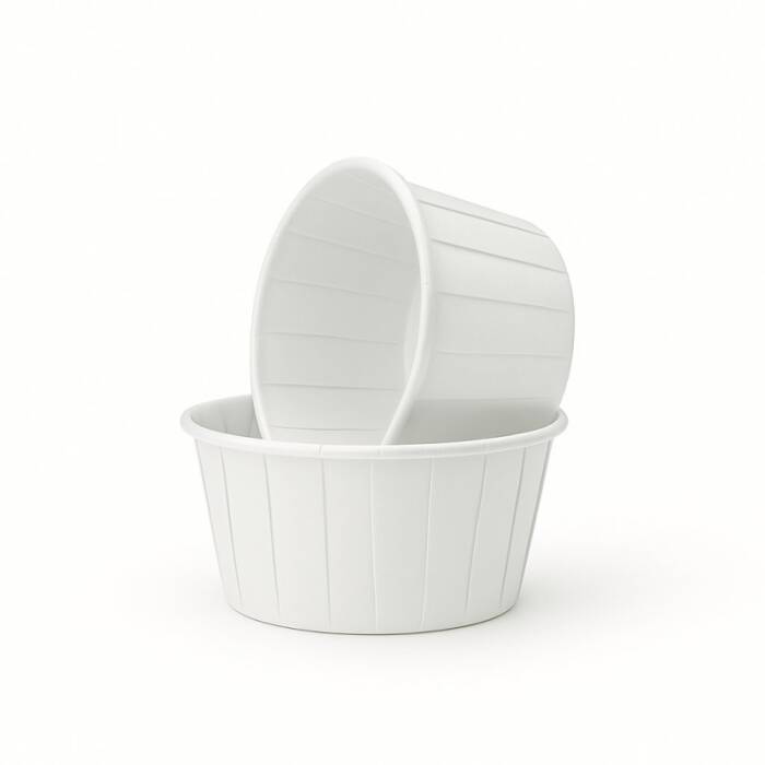 Roll-up Muffin Kek Kapsülü Beyaz Mini 30 Paket x 50 Adet - 1