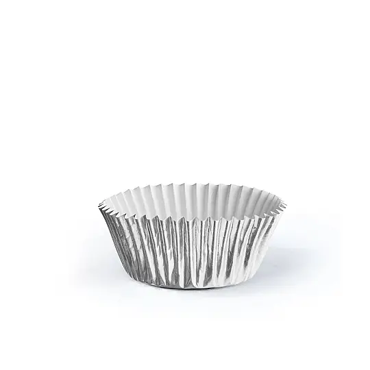Roll-up Muffin Kek Kapsülü Gümüş İnce Mini 100 Paket x 100 Adet