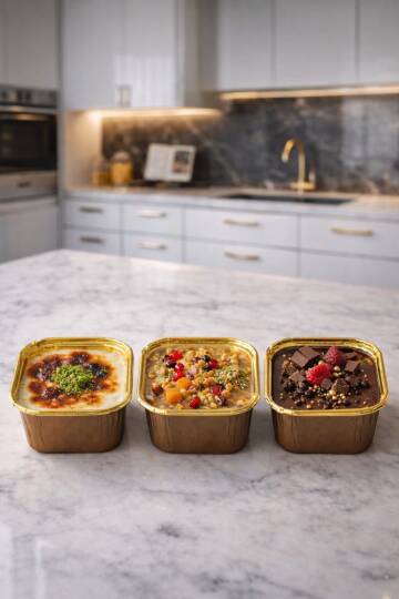 Roll-up Muffin Kare Kahverengi-Altın Kek Kapsülü 60 Paket x 25 Adet