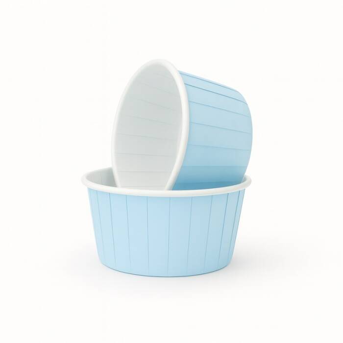 Roll-up Muffin Kek Kapsülü Mat Mavi 30 Paket x 50 Adet - 1