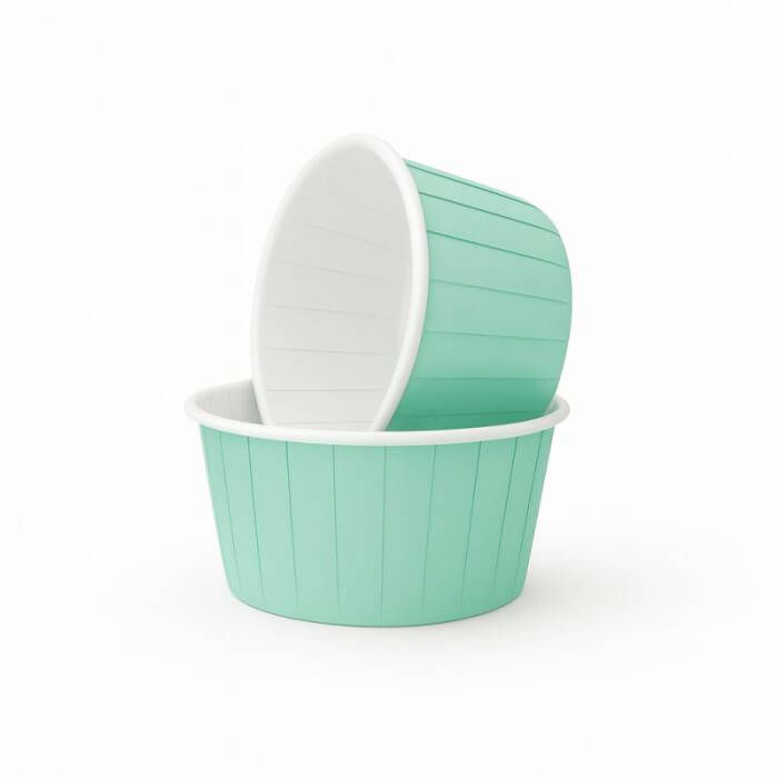 Roll-up Muffin Kek Kapsülü Mint Yeşili 30 Paket x 50 Adet - 1