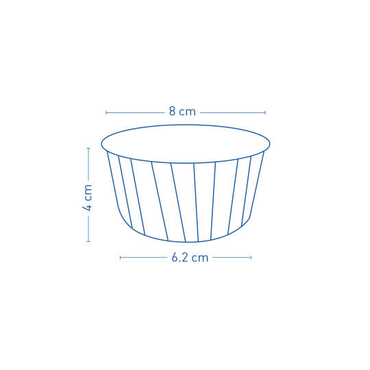 Roll-up Muffin Kek Kapsülü Dondurma Desenli Mint 30 Paket x 50 Adet - 2