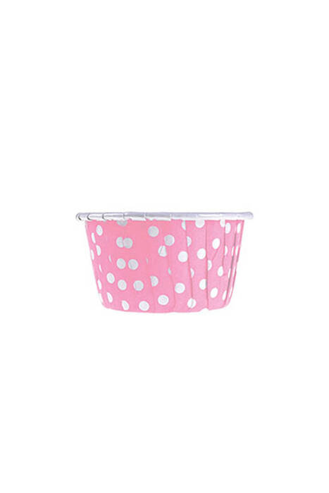 Roll-up Muffin Kek Kapsülü Pembe Puantiyeli 24 Paket x 25 Adet - 3