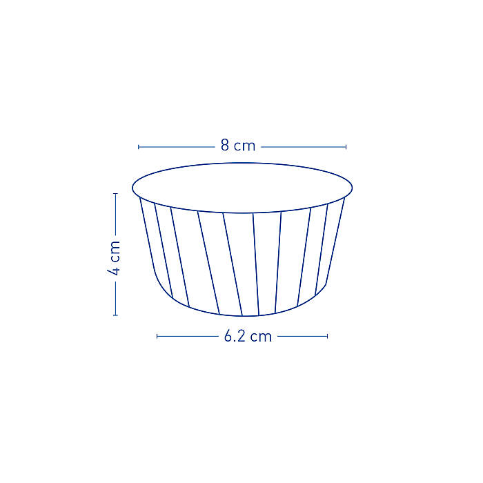 Roll-up Muffin Kek Kapsülü Yeşil Desenli Büyük Boy 50 Adet - 2