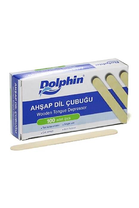 Dolphin Naturel Dil Çubuğu - Abeslang 15cm 50 Paket x 100 Adet - 1