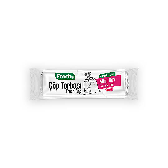 Fresh-Up Çöp Torbası Mini Boy Şeffaf 80 g 50 Paket x 40 Adet