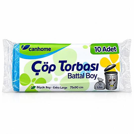 Canhome Çöp Torbası Battal Boy 75*90 cm 50 Paket x 10 Adet