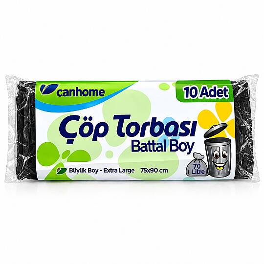 Canhome Çöp Torbası Battal Boy 75*90 cm 50 Paket x 10 Adet
