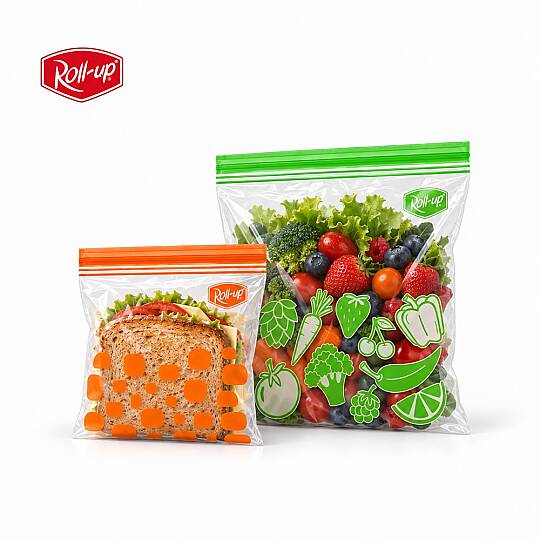 Roll-Up Çift Kilitli Saklama Poşeti 1+2,5 Litre 30 Adet x 24 Paket – Koli