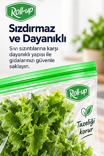 Roll-Up Çift Kilitli Saklama Poşeti 1+2,5 Litre 30 Adet x 24 Paket – Koli - 2