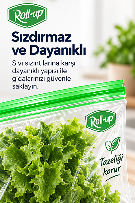 Roll-Up Çift Kilitli Saklama Poşeti 1+2,5 Litre 30 Adet x 24 Paket – Koli - 2