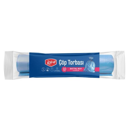 Roll-up Çöp Torbası Battal Boy 72*95 cm 20 Paket x 10 Adet