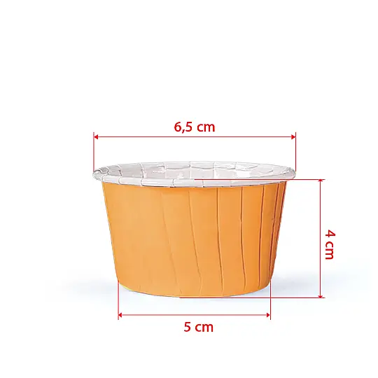 Roll-up Muffin Kek Kapsülü Turuncu 30 Paket x 50 Adet - 3