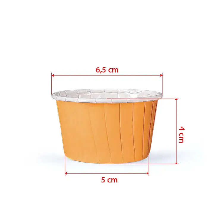 Roll-up Muffin Kek Kapsülü Turuncu 30 Paket x 50 Adet - 3
