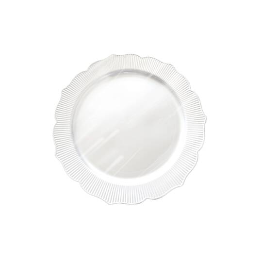 Roll-up Plastik Kalın Tabak Küçük 18 cm Beyaz 6 Adet | 20 Paket – Koli