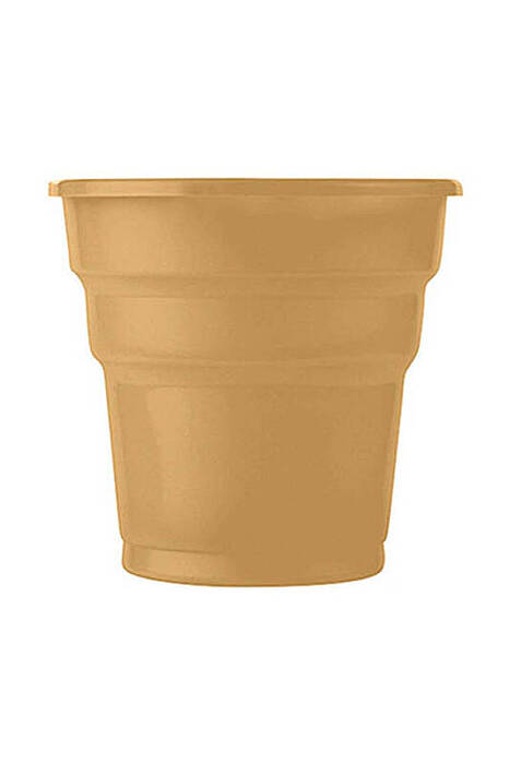 Roll-up Plastik Meşrubat Bardağı Altın 7 oz 20 Paket x 25 Adet - 1